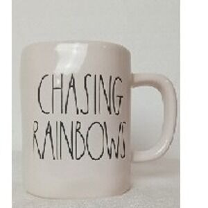 Rae Dunn Mug Chasing Rainbows Coffee Tea Cup Display Decor Farmhouse